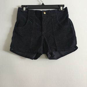 American Apparel high rise corduroy shorts